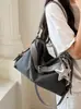 Bolso de Axila Retro Casual de Alta Gama, Bolso de Hombro Rayado Versátil Casual, Bolso Cruzado de Tendencia con Diseño de Nicho