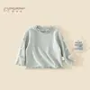 Camiseta de Manga Longa para Meninas 2026 Novo Estilo Top Princesa Estiloso para Crianças Primavera e Outono Super Fofo Roupa de Baixo para Bebê Menina 5