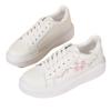 Tênis Feminino Quatro Estações Outdoor Bordado Flor de Ameixeira Simples Versátil Plataforma Sola Grossa Sapatos Casuais Planos Tamanho Europeu