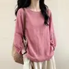 Camisa Verde Fina de Algodón Lino Hombro Caído para Mujer 2026 Verano Nuevo Tallas Grandes Mujeres Gorditas Ropa Exterior Cárdigan Estilo Zen Top