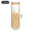 Pote de Vidro Selado Transfronteiriço Pote de Vidro Borossilicato para Chá Pote de Armazenamento de Frutas Secas Cereal Doce Pote de Vidro com Tampa
