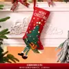 Decoraciones colgantes de calcetín de Navidad 2027 nuevo estilo nórdico adorno colgante para manija de puerta bolsa de regalo de dulces para niños