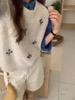 Chaleco Tejido Gouhua Hecho a Mano Chic Estilo Coreano para Mujer Otoño e Invierno 2024 Apilado Nuevo Suave Ceroso Sin Mangas