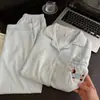 Algodón Nube Mayorista Transfronterizo Pijamas Nuevos para Mujer Primavera y Otoño Manga Larga Dulce Dibujos Animados Conjunto de Ropa para el Hogar Pijamas de Mujer