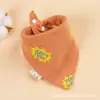 Toalla triangular de algodón para bebé toalla para recién nacido anti-escupir leche agua saliva toalla para bebé niño y niña babero de algodón toalla base para babero