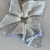 Lazo de Cuadros Estilo Nuevo Anillo para el Pelo Intestino Grueso Lazo Anillo Azul Intestino Delgado Accesorios para el Cabello Diadema Accesorios para el Cabello