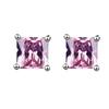 Pendientes cuadrados de moda coreana transfronteriza, pendientes de color diosa, joyería para las orejas, venta en vivo, fábrica de joyas al por mayor