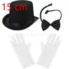 Conjunto Temático Clássico de Mágico Lincoln Chapéu Alto e Capa 15cm de Altura Conjunto Completo para Festa Cosplay Performance de Palco