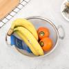 Cesta de Legumes e Frutas de Aço Inoxidável de Alta Qualidade Binaural Cesta de Malha de Borda Larga Cesta de Frutas Bandeja Drenante para Lavar Legumes e Arroz Utensílios de Cozinha