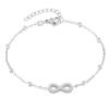 Pulsera Minimalista de Nicho Estilo Ins Coreano y Japonés con Lazo Adornado con Circonita, con un Toque de Lujo Ligero de Alta Gama, Pulsera Versátil para la Clavícula