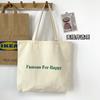 Bolso de Mano Estilo Japonés de Primavera y Verano Bolso de Gran Capacidad para Estudiantes para un Solo Hombro Bolso de Lona Simple de Tela Blanco Coreano