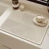 Mantel Estilo Nórdico Transfronterizo Tapete Drenaje Cocina Tapete Absorbente de Lodo Diatomeas Barra de Té Tela Tecnológica Aislante No Lavable Tapete Antideslizante