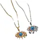 Comercio exterior transfronterizo Amazon Collar Ojos de Diablo Moda Femenina Cadena de Clavícula de Acero de Titanio Personalizada Joyería Joker Venta al por mayor