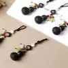 Colgante de Calabaza de Sándalo para Coche Hombres y Mujeres Llavero Creativo Cadena para Teléfono Móvil Calabaza