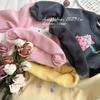 (Autorización) Sudadera de Forro Polar con Estampado de Dibujos Animados para Niñas 2026, Sudadera de Forro Polar Infantil para Bebés Otoño e Invierno