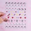 Estilo INS relevo 5D menina decoração de unhas adesivos doce bonito estilo nacional estrela rosa tridimensional coleção de adesivos de unhas