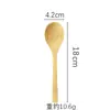 Cuchara de sopa japonesa de cabeza grande, venta al por mayor de fábrica, cuchara redonda de mango largo, cuchara para salsa multifuncional, cuchara de arroz de bambú de cabeza grande para el hogar integrada