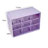 Caja de Almacenamiento Simple de Color Sólido con Nueve Compartimentos, Caja de Almacenamiento Tipo Cajón, Organizador de Escritorio, Caja Organizadora de Papelería y Accesorios al por Mayor