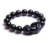 Pulsera de Obsidiana Plateada Natural de Suministro en Vivo Pulsera Natural de Piedra Dorada Yaoshi para Hombres y Mujeres Outlet de Fábrica