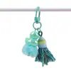 Comercio Exterior Colgante de Hilo de Algodón con Borla Tejida Accesorios para Joyería Hechos a Mano DIY Colgante de Llavero con Borla de Pato Decoración