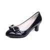 Zapatos de Tacón Alto Talla Grande para Mujer Zapatos Profesionales de Cuero Negro Punta Redonda Zapatos de Trabajo Zapatos para Ropa de Trabajo Pies que No se Cansan Zapatos para Entrevista de Trabajo Zapatos para Mujer