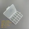 Caixa de armazenamento plástica com compartimentos fixos, caixa com fecho integrado, caixa de joias, diamante brilhante, DIY manual, caixa de acabamento de mesa com tampa flip