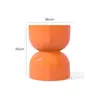 Mesa de Centro Creativa Escandinava de Reloj de Arena Mesa Lateral para Sofá Mesa de Esquina de Diseñador Hogar para Apartamento Pequeño Taburete Pequeño Estante de Almacenamiento de Mesita de Noche