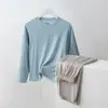 Pijama Infantil de Modal para Niños Conjunto de Manga Larga para Adolescentes Ropa para Casa Seda de Hielo Tallas Mediana y Grande Ropa de Aire Acondicionado para Estudiantes