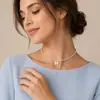 Súper hada ~ Collar con colgante de mariposa simple y borla de perlas, estilo retro de chica dulce francesa