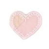 Lindas pegatinas de malla de dibujos animados con bordado de encaje de amor, accesorios para cuenta de mano DIY, suministro transfronterizo, pegatinas de tela bordada