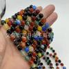 Passepartout cuentas facetadas ágata Cristal piedra natural material oliva cuentas facetadas DIY accesorios de joyería productos semiacabados