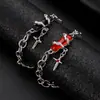 Pulsera de Diamante Negro en Forma de Estrella para Hombre, Diseño de Nicho, Nuevo Accesorio Versátil de Halloween, Collar Sencillo de Estrella para Mujer, Moderno