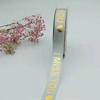 Cinta Popular Caliente Sólida de 2.5cm Letras Estampadas en Caliente Día de San Valentín Empaque de Regalo Cinta para Pastel Impresión Ramo