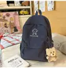 Mochila Ins de Desenho Animado de Cachorro Estilo Japonês, Simples e Versátil para Estudantes Universitários, Bolsa Diária para Ir à Escola, Mochila para Meninas