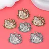 Al por mayor Versión Coreana de Nuevo Creativo Colgante Individual Dibujos Animados Gato Kt Aleación con Goteo de Aceite Collar Pulsera Colgante Joyería Accesorios DIY