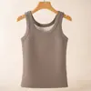Colete Térmico de Ácido Hialurônico Outono e Inverno Colete Forrado com Fleece Camada Base Sem Costura Adequado para Tamanhos Grandes e Pequenos para Mulheres com Alta Elasticidade e Caimento Justo