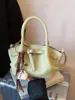 Bolso Cubo de Mano de Alta Gama Estilo Coreano para Mujer 2025 Invierno Nueva Moda Versátil para el Trabajo Hombro Cruzado