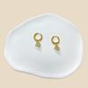 Pendientes de acero inoxidable con forma de corazón de circonita, estrella, luna y sol, con diseño transfronterizo europeo y americano de Gaibei. Fábrica de joyería para piercings.