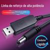 Circuito Booster USB de Alta Potência Cabo de Roteador Tela Fluorescente Cabo de Placa Fluorescente Cabo de Alimentação LED de Segurança Cabo de Alimentação DC