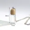 Garrafa de Vidro com Tampa de Rosca de Madeira para Embalagem de Frascos de Aromaterapia, Frascos Vazios de Óleo Essencial de Perfume, Pingentes de Vidro, Acessórios para Chaveiro Venda por Atacado