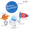 Decoração de bolo astronauta plug-in planeta Aeroespacial aeronave homem do espaço foguete acessórios de panificação de aniversário