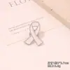 Venta Caliente Transfronteriza Internacional Broche de Lazo Rosa Material de Aleación Botón Insignia de Voluntario de Caridad Cinta