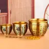 Al por mayor de fábrica Adorno de olla de cobre Cuenco del tesoro Olla de Cien Bendiciones Olla de latón amarillo Olla de latón amarillo Olla de cobre Adorno de artesanía para el hogar