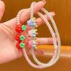Novos Acessórios de Cabelo de Desenho Animado para Crianças, Faixas de Cabelo Multifuncionais com Anel de Telefone, Tiaras para Meninas Pequenas, Laços de Cabelo Fofos