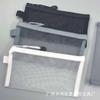 Bolsa de malla transparente y sencilla para lápices, bolsa de almacenamiento de cosméticos de gran capacidad para estudiantes, bolsa portátil con cremallera para exámenes.