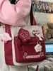 Bolso de Mano con Cremallera de Nailon para Campus Nuevo para Clases de Tutoría, Alto Valor Estético, Gran Capacidad, Bolso Cruzado de Hombro Portátil para Estudiantes
