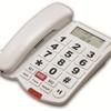 Identificador de llamadas transfronterizo Teléfono Botón de número grande Máquina para ancianos Volumen ajustable Teléfono con cable Inglés