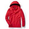 Casal Transfronteiriço Roupa de Corrida Masculina e Feminina Jaqueta Casual Multifuncional Cor Sólida Lã Conjunto de Duas Peças Desmontável À Prova de Frio Roupa de Montanhismo