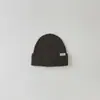Gorro Infantil Yipan Otoño e Invierno Nueva Moda Logo de Letra Tejido Retorcido Gorro Pullover Niños y Niñas Gorro de Lana Moderno