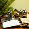 Adornos Mini Caracol Antiguo Personalizado, Piezas de Juguete de Escritorio, Mascota de Té Antigua Colección Ceremonia del Té Adornos Pequeños